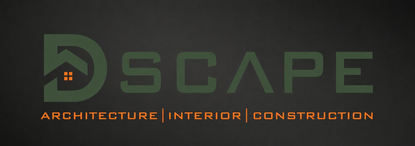 DSCAPE logo — a structural D formed from a roofline