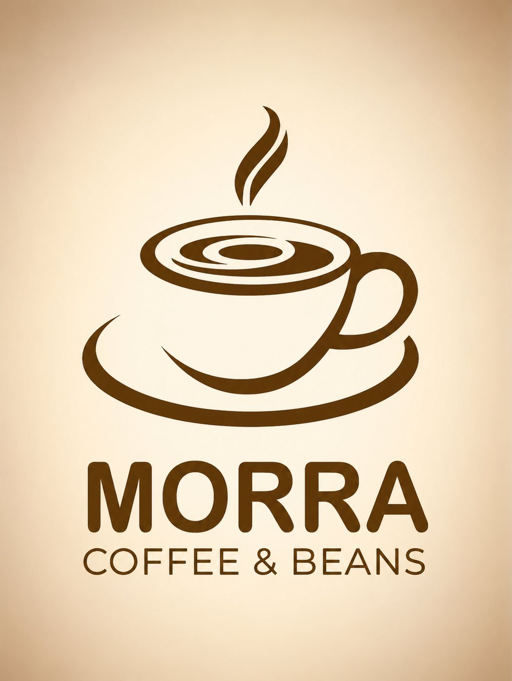 MORRA logo on a warm cream ground