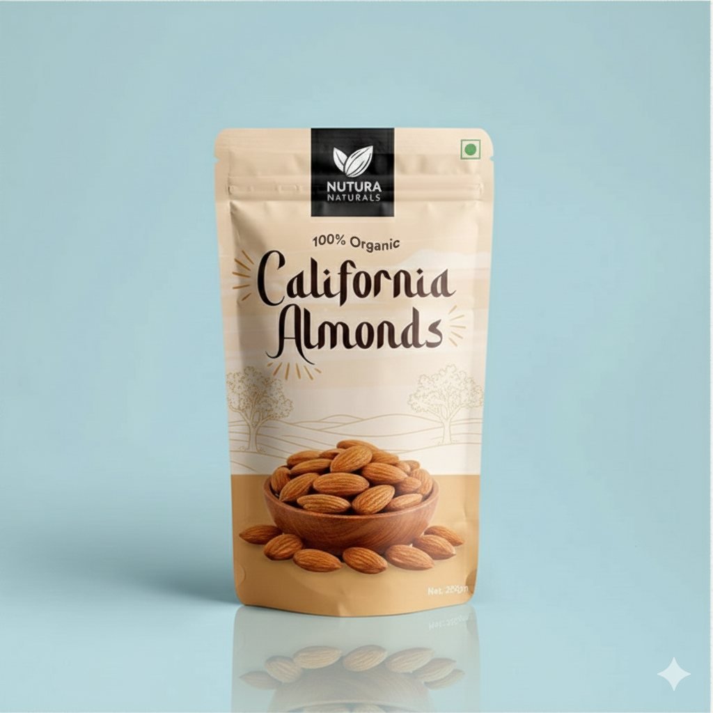 Nutura Naturals almonds pouch