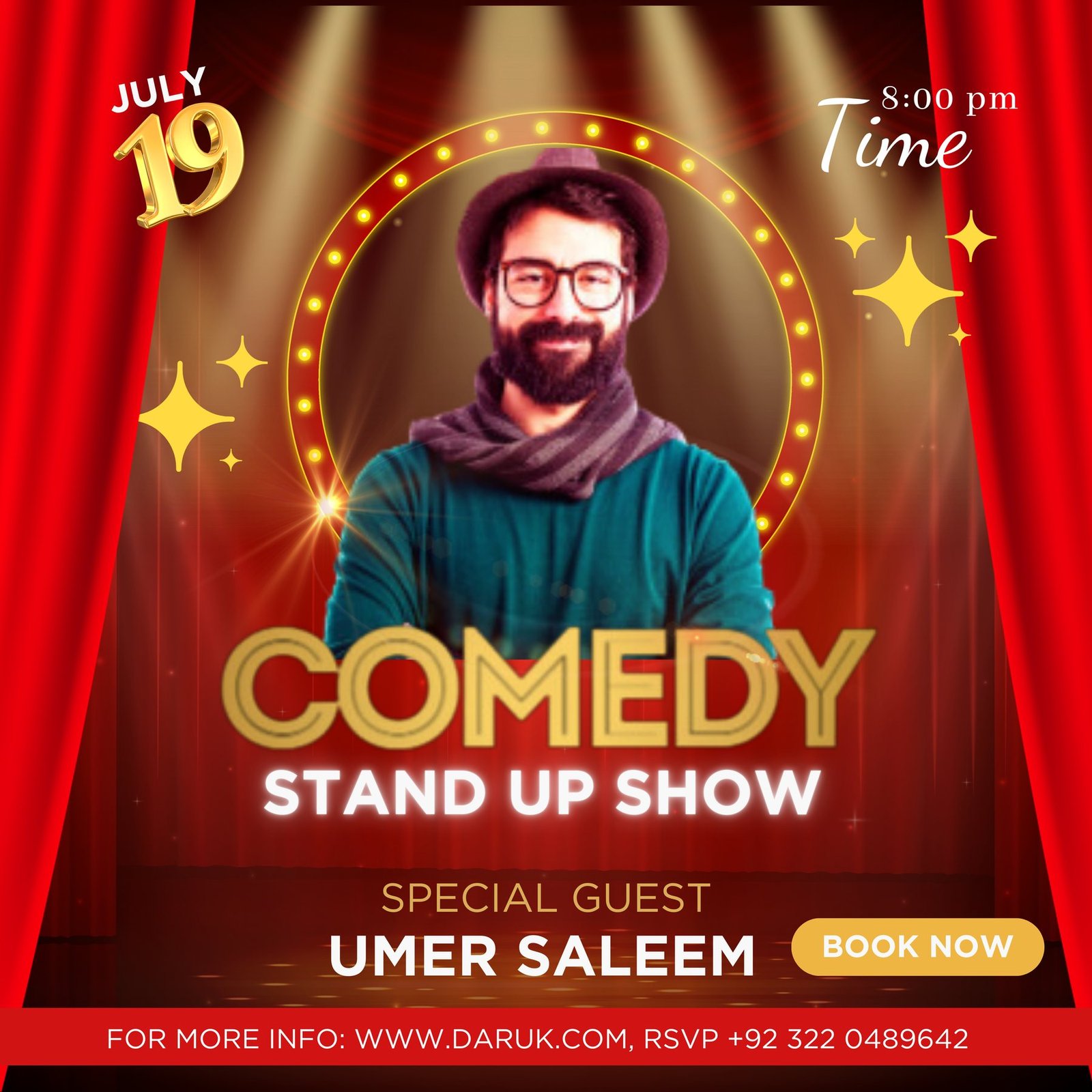Daruk comedy event ad